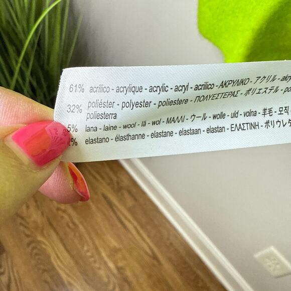 Zara Blogger Favorite Oversized Neon Green Turtleneck Jumper Sweater Size Small - Picture 8 of 9